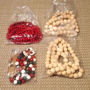 Christmas wooden garlands never‎ used